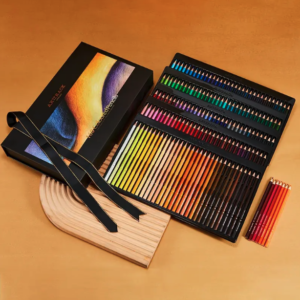 ArtPro 48 Colors Professional Oily Wood Colored Pencils Set, Kawaii DIY School Stationery for Students and Artists, Non-Feathered, Green