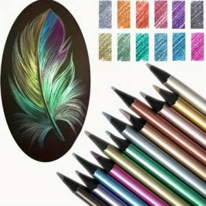 12 Color Metallic Color Pencils Art Painting, Coloring, Graffiti Color Creative DIY Handbook Color